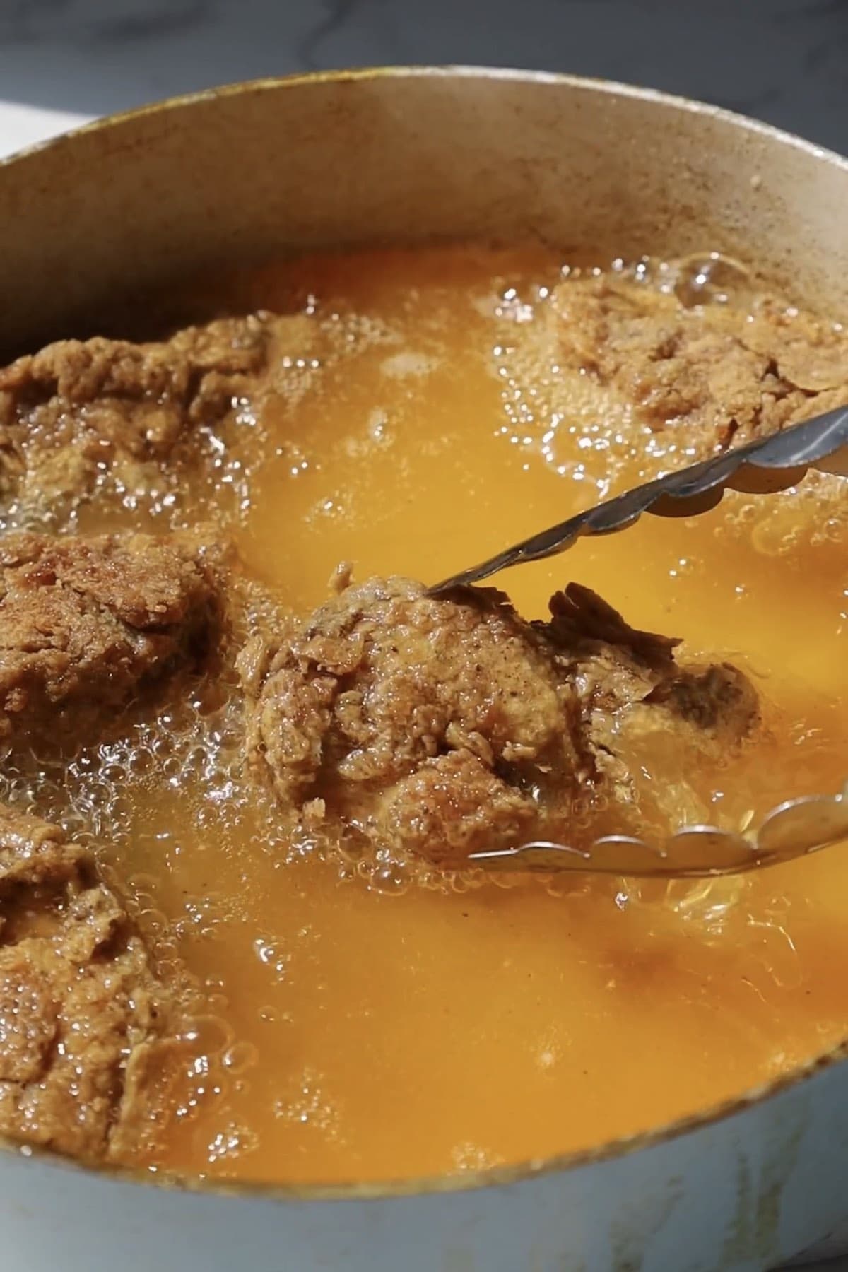 Step three: cook until crispy.