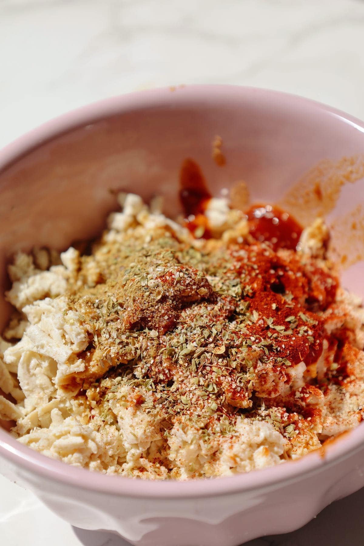 Step one: add the seasonings.