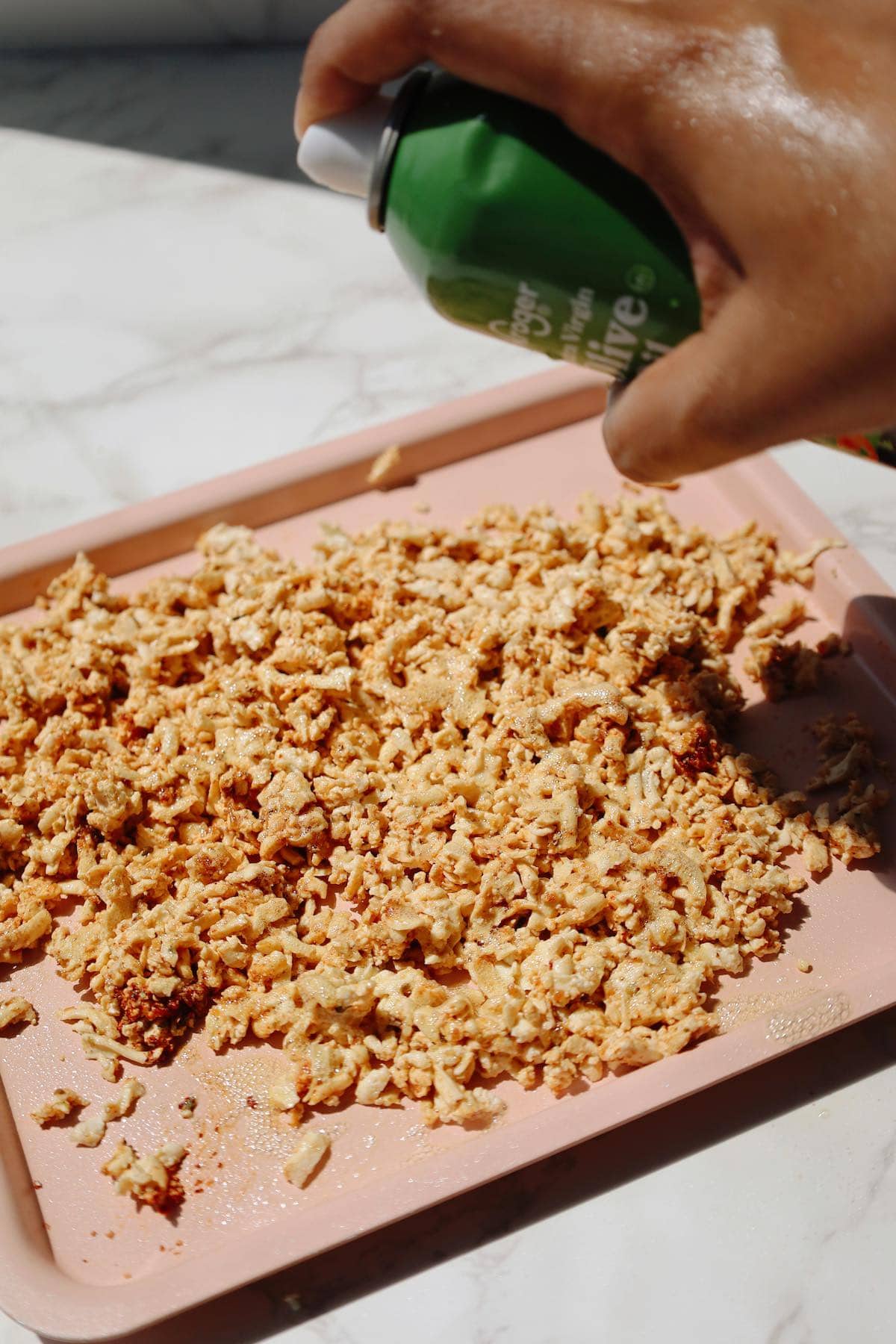 Step two: bake the tofu.